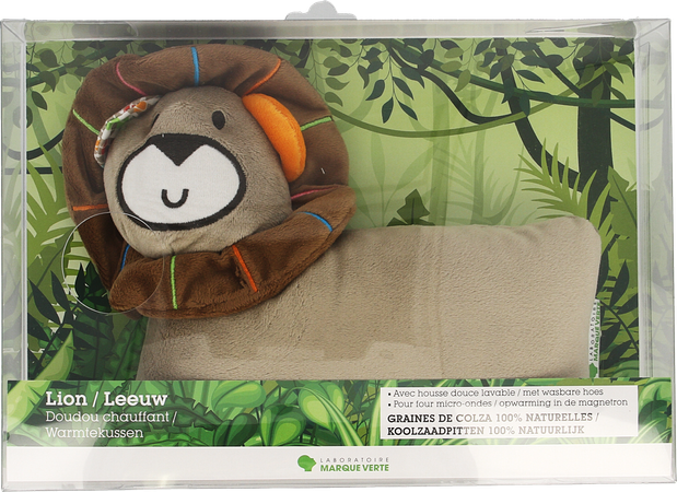 Marque V Doudou Chauffant Lion 26x22cm 1