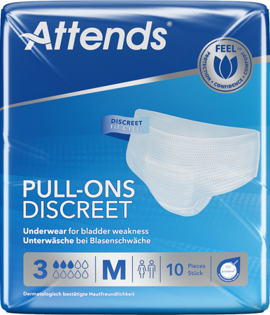 Attends Pull-on Plus 3 Discrete M 12 2