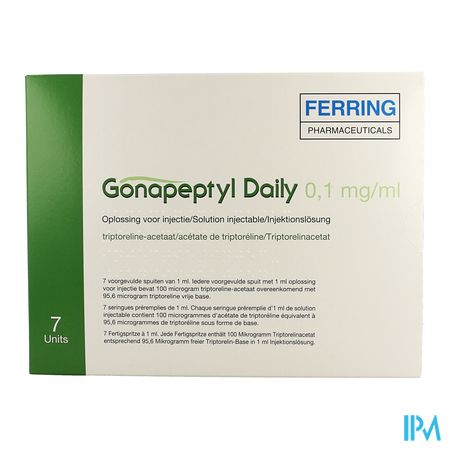 Gonapeptyl Daily 0,1mg/ml Opl Inj Voorgev.spuit 7 1