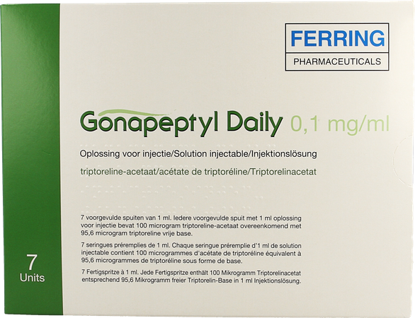 Gonapeptyl Daily 0,1mg/ml Opl Inj Voorgev.spuit 7 1
