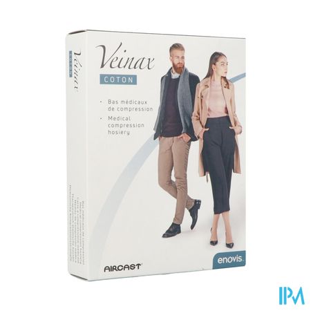 Veinax Mi-bas Femme Coton 2 Long Noir Taille 4