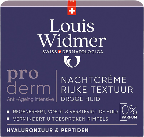 Widmer Proderm Nachtcrème Rijke Textuur Zonder Parfum 50ml 1