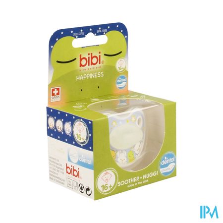 Bibi Fopspeen Dental Glow In The Dark +16m
