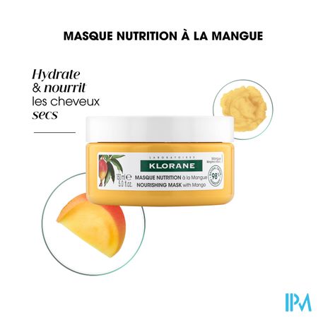 Klorane Capil. Masque Mangue Pot 150ml Nf 8