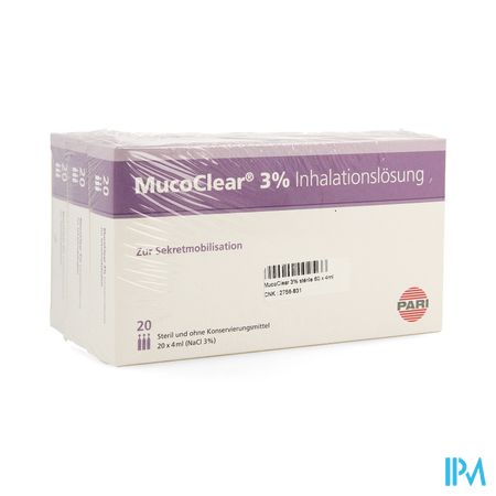 Mucoclear 3% Nacl Amp 60x4ml