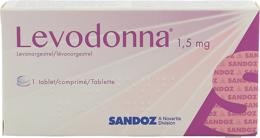Levodonna 1,5mg Sandoz Comp 1 X 1,5mg 3