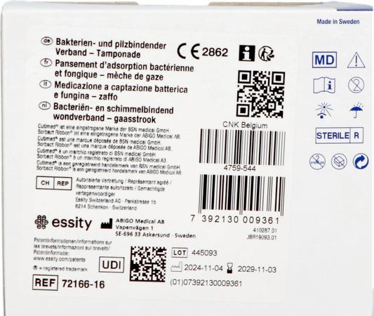 Cutimed Sorbact Ribbon Gaasstrook 2cmx50cm 20 3