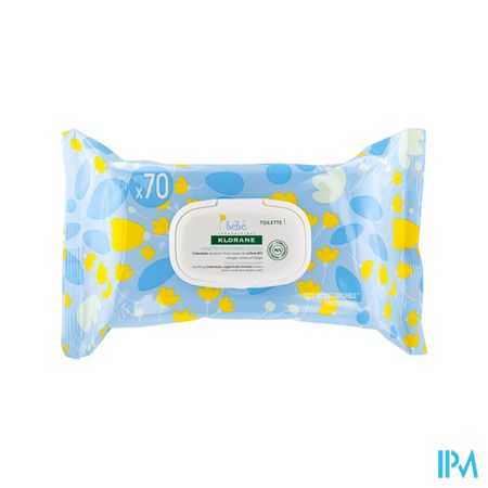 Klorane Bb Lingettes Nettoyantes Douces 70u 2