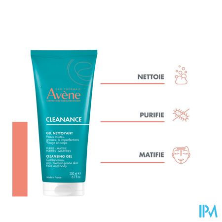 Avene Cleanance Gel Nettoyant Tube 200ml 11