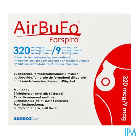 Airbufo Forspiro 320mcg/9,0mcg Inhal. 3 X 60dose 1