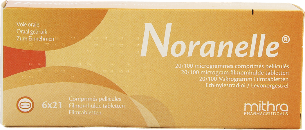 Noranelle 20/100mcg Comp Pell 6 X 21 2