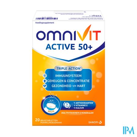 Omnivit Active 50+ Bruistabl. 20