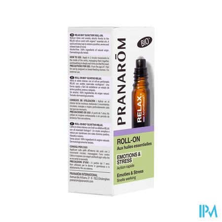 Pranarom Aromaboost Relax Roller Bio 5ml 1