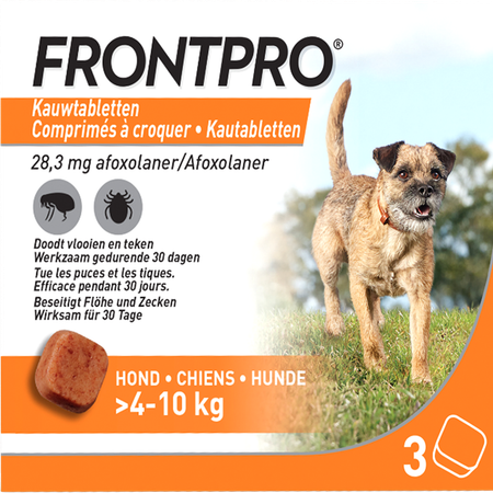 Frontpro 28mg >4-10kg Hond Kauwtabl 3 1
