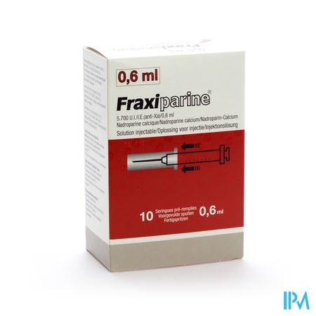 Fraxiparine Ser 10 X 0,6ml 5700 Ui Axa