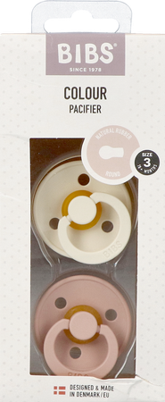 Bibs 3 Sucette Duo Ivory&blush 1