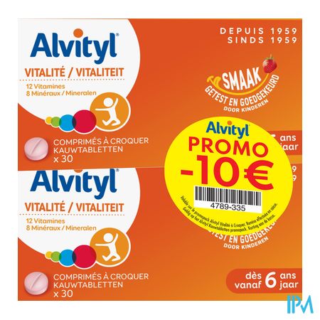 Alvityl Vitaliteit Kauwtabl 30x2 Promo 1