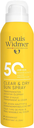 Widmer Clear & Dry Sun Spray 50 200ml 3