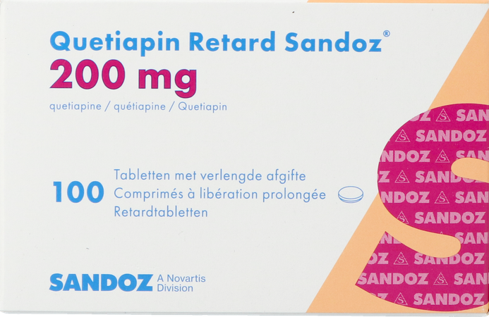 Quetiapin Retard Sandoz 200mg Verl.afg. Comp 100 1