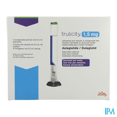 Trulicity 1,5mg Abacus Sol Inj Voorgevulde Pen 4 4