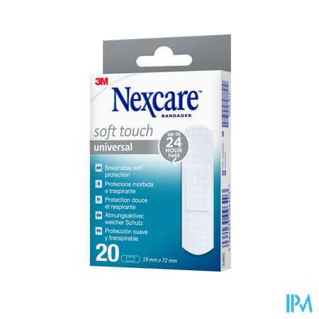 Nexcare 3m Soft Touch Universal 19mmx72mm Strips20