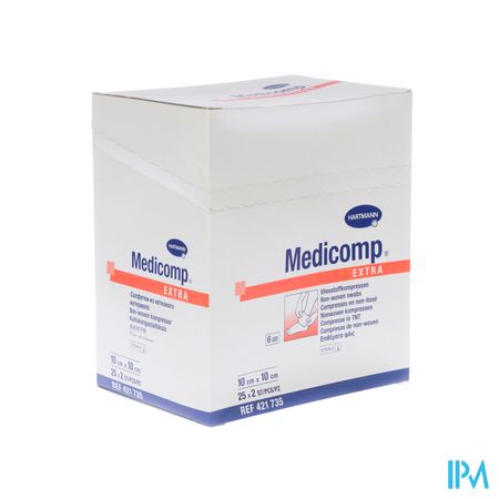 Medicomp 10x10cm 6pl. St. 25x2 P/s