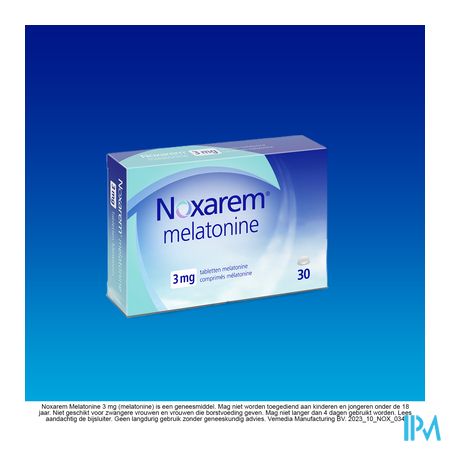 Noxarem Melatonine 3mg Comp 30 3