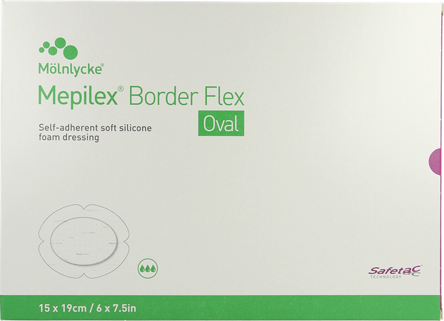 Mepilex Border Flex Oval Verb 15x19cm 5 583400 1