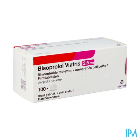 Bisoprolol Viatris 2,5mg Filmomh Tabl 100