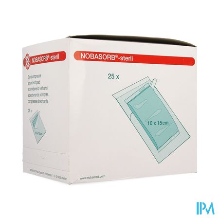 Noba Absorbent Pad Steriel 10cmx15cm 25 9350963