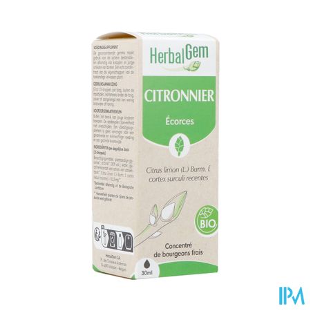 Herbalgem Citroenboom Bio 30ml