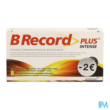 B Record Intense Fioles 10x10ml Promo -2€ 1