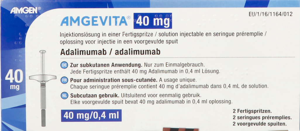 Amgevita 40mg Opl Inj 100mg/ml Voorgevulde Spuit 2 2