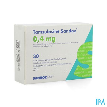 Tamsulosine Sandoz 0,4mg Gereg.afg. Caps 30x0,4mg