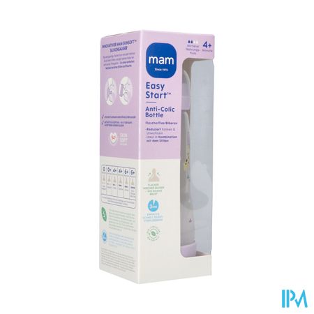 Mam Easy Start A/colic Bib. Pure Matt Lilas 320ml