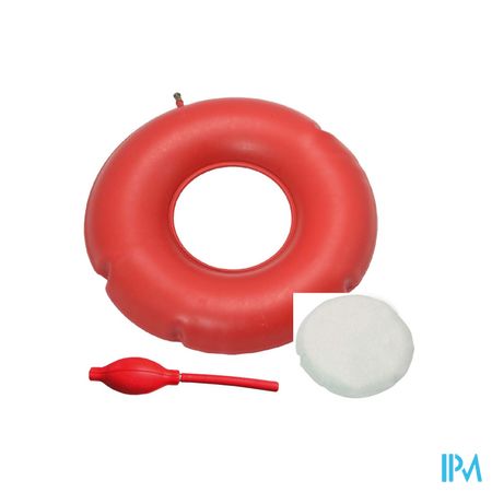 Ringkussen Opblaasbaar 45cm+badstoffen Hoes+pompje