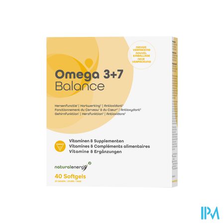 Natural Energy Omega 3+7 Balance Caps 40