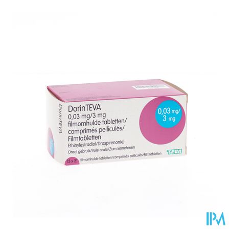 Dorin Theramex 3,00mg/0,03mg Filmomh Tabl 13 X 21 2