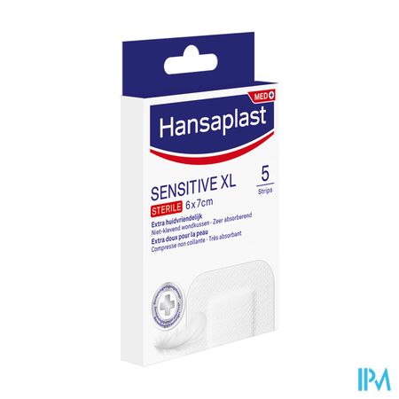 Hansaplast Sensitive Xl 6cmx7cm Strips 5