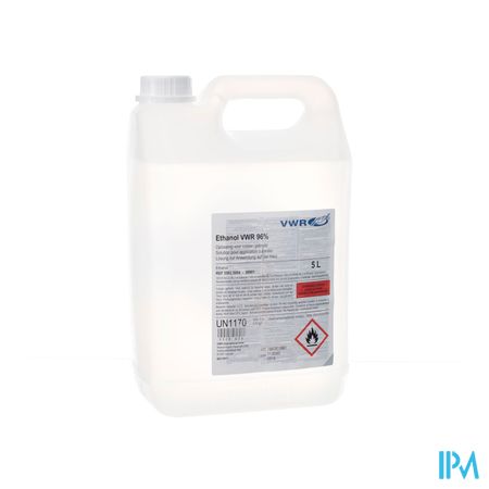 Ethanol Vwr 96% Opl Voor Cutaan Gebruik Fl 5l