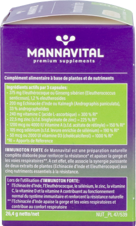 Mannavital Immunoton Forte V-caps 60 5