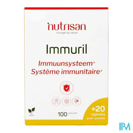 Immuril V-caps 100 + 20 Gratis Nutrisan 1