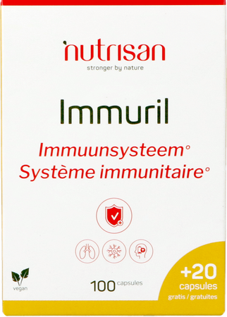 Immuril V-caps 100 + 20 Gratis Nutrisan 1
