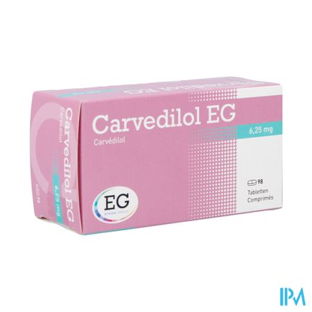 Carvedilol EG 6,25Mg Tabl 98X6,25Mg