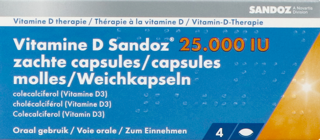 Vitamine D Sandoz 25000iu Caps Zacht 4 2