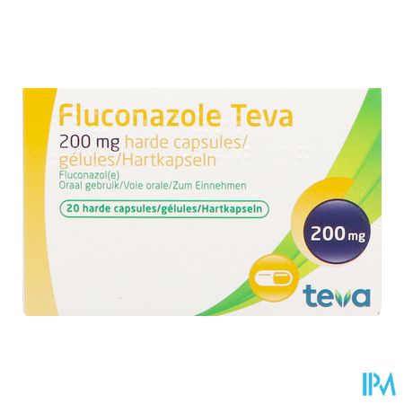 Fluconazole Teva Caps 20 X 200mg 1
