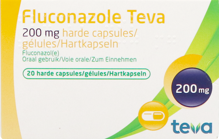 Fluconazole Teva Caps 20 X 200mg 1