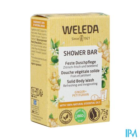 Weleda Shower Bar Gember + Petit Grain 75g