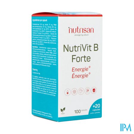 Nutrivit B Forte V-caps 100+20 Gratis Nutrisan