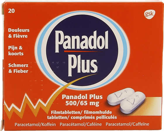 Panadol Plus 500mg/65mg Filmomh Tabl 20 New 1